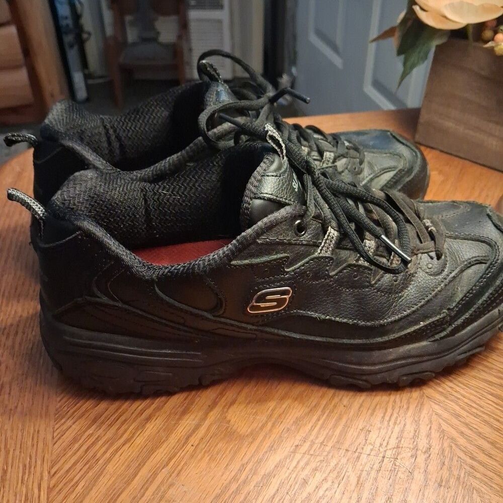 SKECHERS D'Lites Black Comfort Shoes Walking  11949 Womens Size 9.5 - Picture 4 of 15